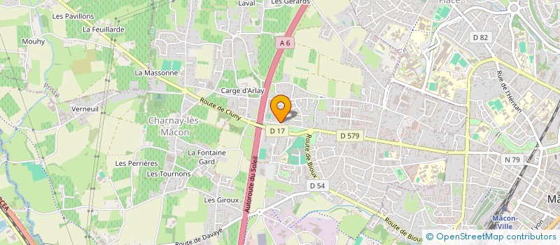 localisation de l'entreprise AMICALE DES CLASSES EN 4 DE CHARNAY LES MACON à CHARNAY-LES-MACON