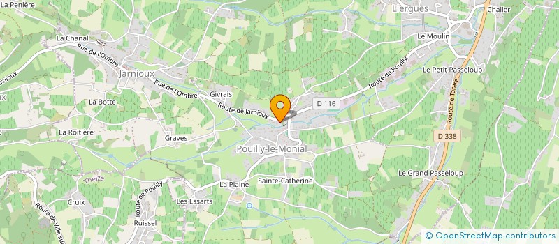 localisation de l'entreprise AMICALE DES CLASSES EN 4 DE POUILLY LE MONIAL à PORTE-DES-PIERRES-DOREES