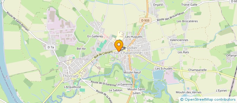 localisation de l'entreprise AMICALE DES CLASSES EN 5  SAINT-DIDIER-SUR-CHALARONNE