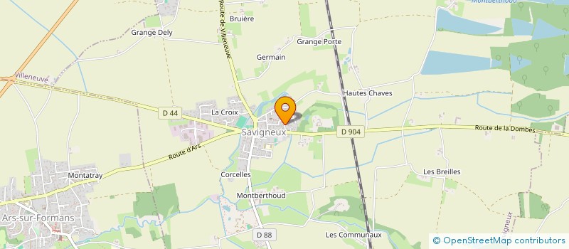 localisation de l'entreprise AMICALE DES CLASSES EN 6  SAVIGNEUX