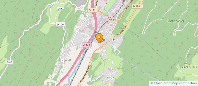 localisation de l'entreprise AMICALE DES CLASSES EN 6 D' OYONNAX à GROISSIAT