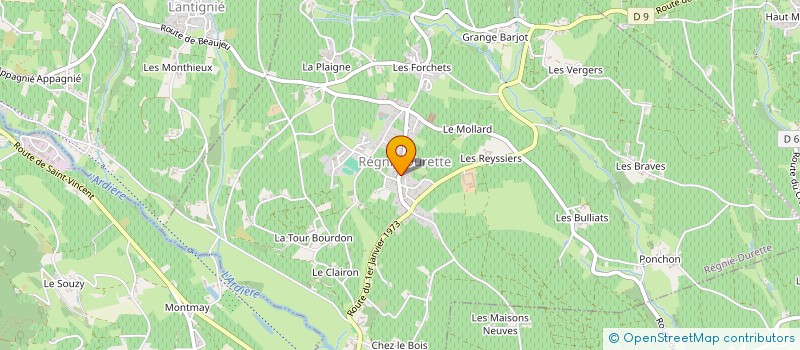 localisation de l'entreprise AMICALE DES CLASSES EN 6 DE REGNIE-DURETTE  REGNIE-DURETTE