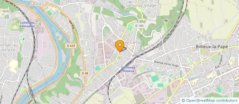 localisation de l'entreprise AMICALE DES CLASSES EN 6 DE SATHONAY-CAMP  SATHONAY-CAMP