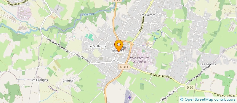 localisation de l'entreprise AMICALE DES CLASSES EN 7 DE BRINDAS  BRINDAS