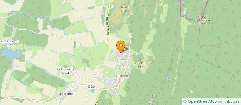 localisation de l'entreprise AMICALE DES CLASSES EN 7 ET 2  VAL-REVERMONT