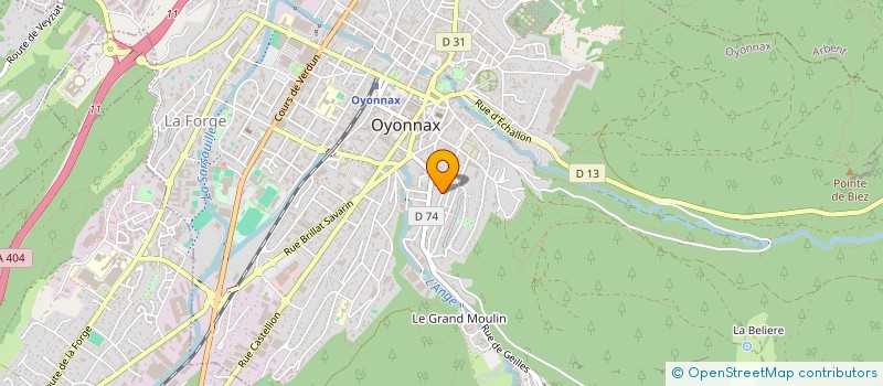 localisation de l'entreprise AMICALE DES CLASSES EN 9 D'OYONNAX à OYONNAX