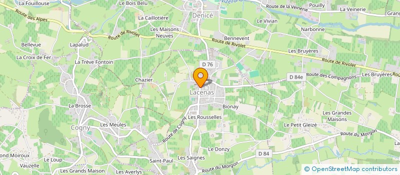 localisation de l'entreprise AMICALE DES CLASSES EN 9 DE LACENAS  LACENAS