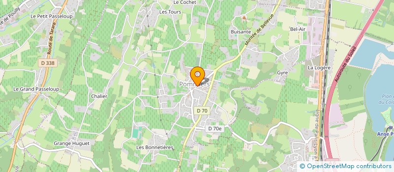 localisation de l'entreprise AMICALE DES CLASSES EN 9 DE POMMIERS  POMMIERS