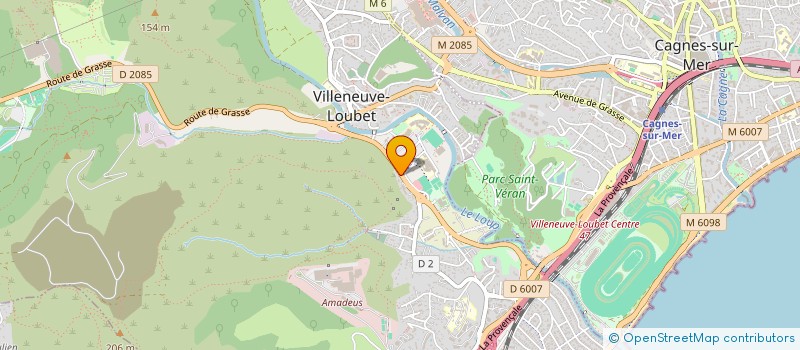 localisation de l'entreprise AMICALE DES CLUBS DE L'ETOILE SPORTIVE  VILLENEUVE-LOUBET
