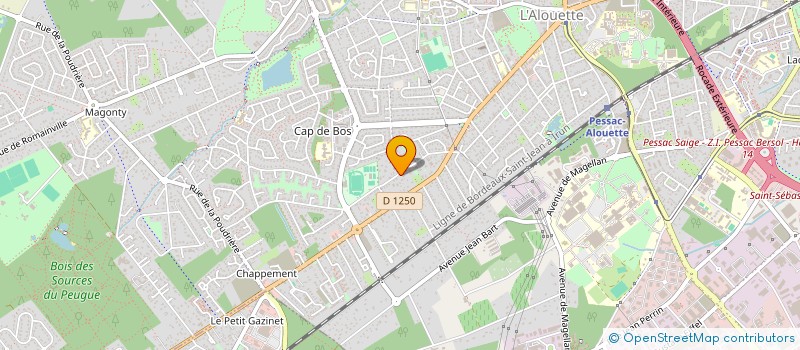 localisation de l'entreprise AMICALE DES COLOCATAIRES RUE GABRIELE D'ANNUNZIO - ACGD à PESSAC