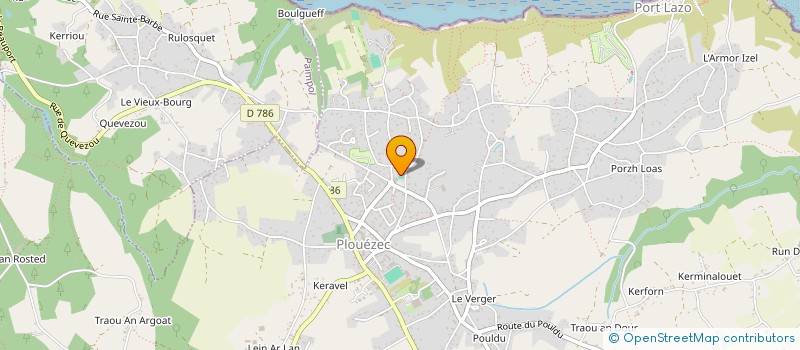 localisation de l'entreprise AMICALE DES COMMERCANTS ARTISANS ET PROFESSIONS LIBERALES DE LA COMMUNE DE PLOUEZEC  PLOUEZEC
