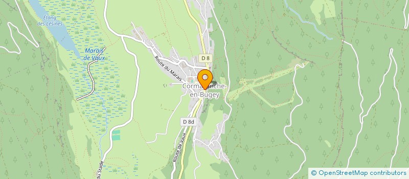 localisation de l'entreprise AMICALE DES CONSCRITS DE CORMARANCHE EN BUGEY à PLATEAU D'HAUTEVILLE
