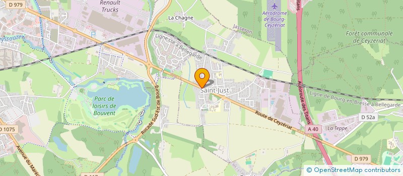 localisation de l'entreprise AMICALE DES CONSCRITS EN 0 ET EN 5 DE SAINT-JUST  SAINT-JUST