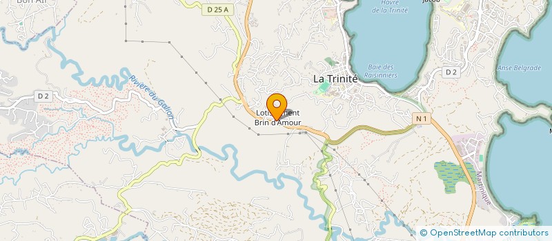 localisation de l'entreprise AMICALE DES CORRESPONDANTS FRANCE ANTILLES 972 à LA TRINITE