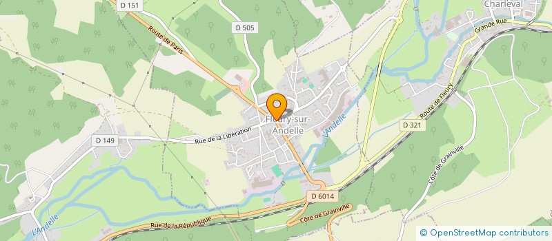 localisation de l'entreprise AMICALE DES COUREURS DE L'ANDELLE à CHARLEVAL