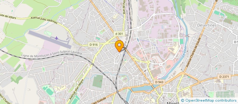 localisation de l'entreprise AMICALE DES CYCLOS RANDONNEURS MONTLUCONNAIS  MONTLUCON