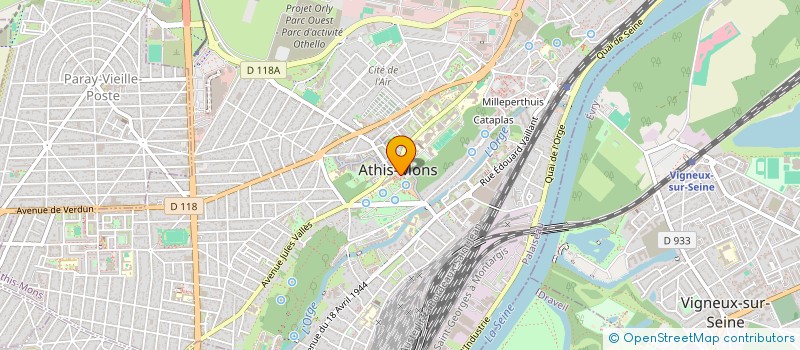 localisation de l'entreprise AMICALE DES CYCLOS TOURSITES ATHEGIENS à ATHIS-MONS