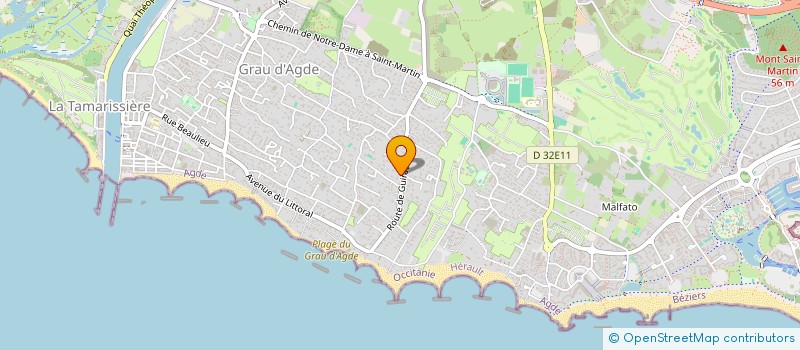 localisation de l'entreprise AMICALE DES DERFERLANTES à AGDE