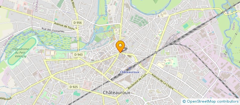 localisation de l'entreprise AMICALE DES DONNEURS DE SANG à CHATEAUROUX