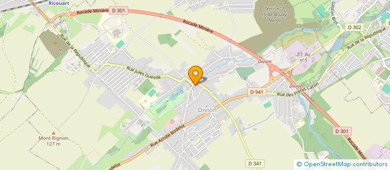 localisation de l'entreprise AMICALE DES DONNEURS DE SANG  DIVION