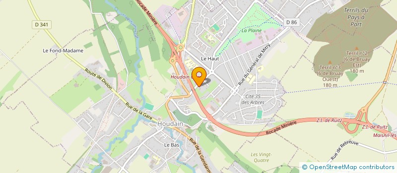 localisation de l'entreprise AMICALE DES DONNEURS DE SANG  HOUDAIN