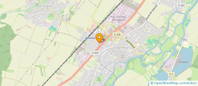 localisation de l'entreprise AMICALE DES DONNEURS DE SANG BENEVOLES  SERMERSHEIM