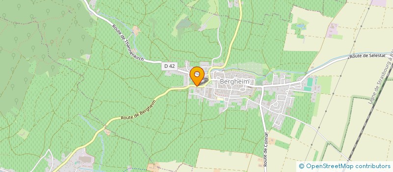 localisation de l'entreprise AMICALE DES DONNEURS DE SANG BENEVOLES à BERGHEIM