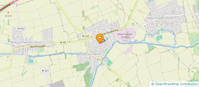 localisation de l'entreprise AMICALE DES DONNEURS DE SANG BENEVOLES D'ACHENHEIM  ACHENHEIM