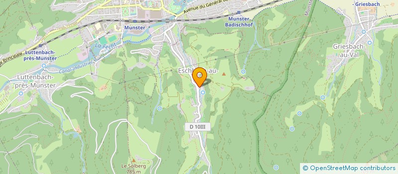 localisation de l'entreprise AMICALE DES DONNEURS DE SANG BENEVOLES D'ESCHBACH-AU-VAL ET DES ENVIRONS à ESCHBACH-AU-VAL