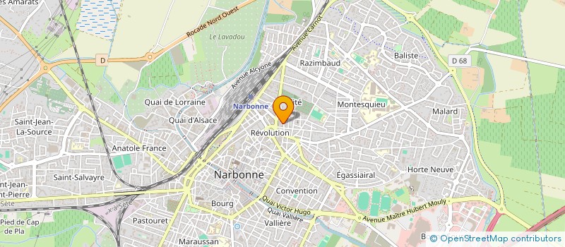 localisation de l'entreprise AMICALE DES DONNEURS DE SANG BENEVOLES DE BAGES  BAGES