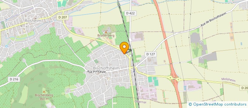 localisation de l'entreprise AMICALE DES DONNEURS DE SANG BENEVOLES DE BISCHOFFHEIM  BISCHOFFSHEIM