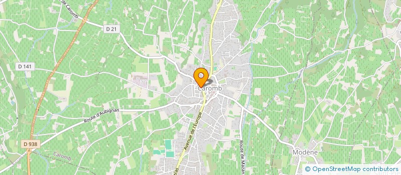 localisation de l'entreprise AMICALE DES DONNEURS DE SANG BENEVOLES DE CAROMB  CAROMB