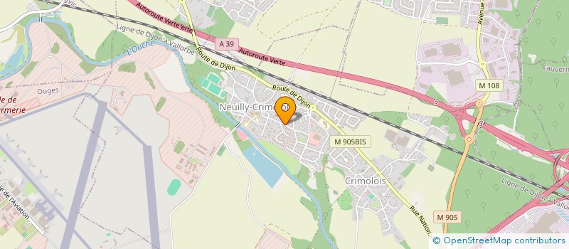 localisation de l'entreprise AMICALE DES DONNEURS DE SANG BENEVOLES DE CHEVIGNY SAINT SAUVEUR ET DES ENVIRONS  CHEVIGNY-SAINT-SAUVEUR