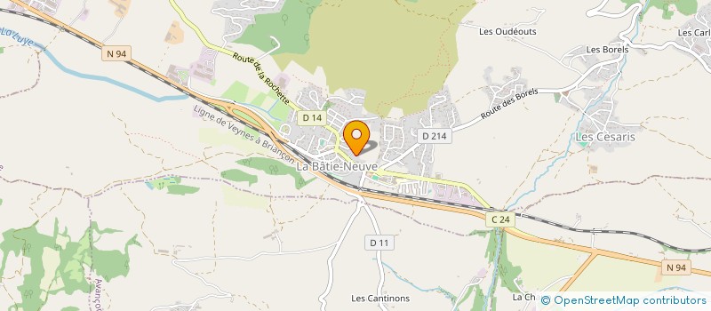 localisation de l'entreprise AMICALE DES DONNEURS DE SANG BENEVOLES DE CHORGES ET SES ENVIRONS  CHORGES