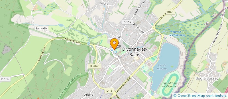 localisation de l'entreprise AMICALE DES DONNEURS DE SANG BENEVOLES DE DIVONNE LES BAINS à DIVONNE-LES-BAINS
