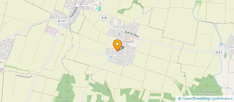 localisation de l'entreprise AMICALE DES DONNEURS DE SANG BENEVOLES DE FORTSCHWIHR à FORTSCHWIHR