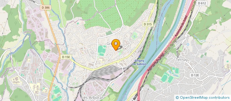localisation de l'entreprise AMICALE DES DONNEURS DE SANG BENEVOLES DE GIVORS-GRIGNY à GRIGNY
