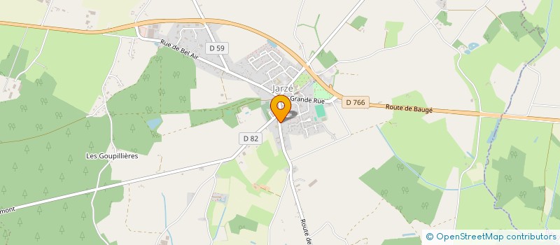 localisation de l'entreprise AMICALE DES DONNEURS DE SANG BENEVOLES DE JARZE  JARZE VILLAGES