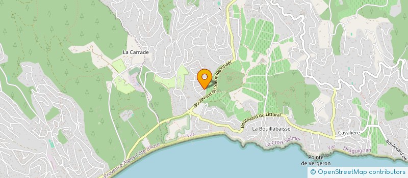 localisation de l'entreprise AMICALE DES DONNEURS DE SANG BENEVOLES DE LA CROIX VALMER  LA CROIX-VALMER