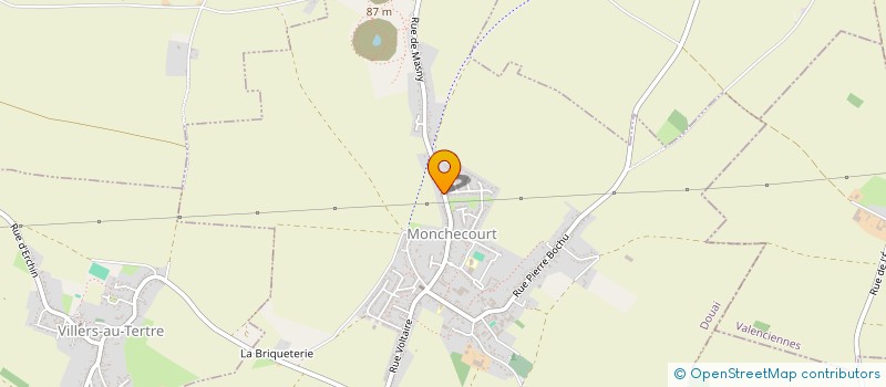localisation de l'entreprise AMICALE DES DONNEURS DE SANG BENEVOLES DE MONCHECOURT à MONCHECOURT