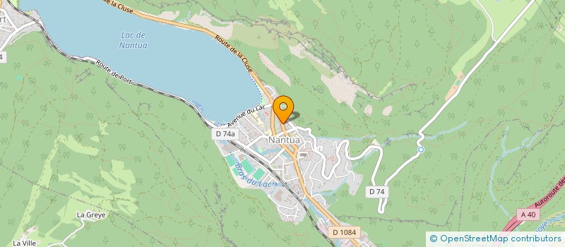 localisation de l'entreprise AMICALE DES DONNEURS DE SANG BENEVOLES DE NANTUA ET SA REGION  NANTUA