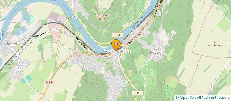 localisation de l'entreprise AMICALE DES DONNEURS DE SANG BENEVOLES DE SIERCK LES BAINS & ENVIRONS  SIERCK-LES-BAINS