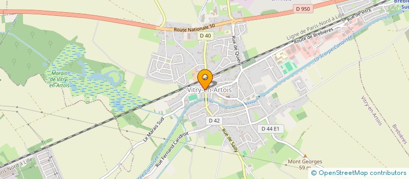 localisation de l'entreprise AMICALE DES DONNEURS DE SANG BENEVOLES DE VITRY-EN-ARTOIS à VITRY-EN-ARTOIS