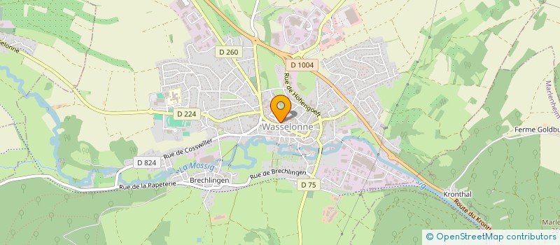 localisation de l'entreprise AMICALE DES DONNEURS DE SANG BENEVOLES DE WASSELONNE ET ENVIRONS à WASSELONNE