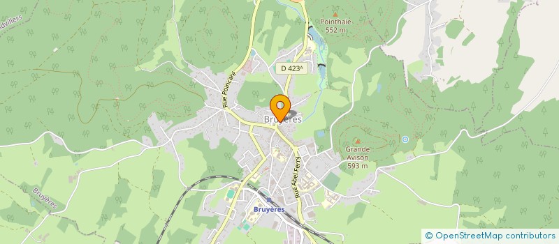 localisation de l'entreprise AMICALE DES DONNEURS DE SANG  BENEVOLES DES TROIS VALLEES  BRUYERES