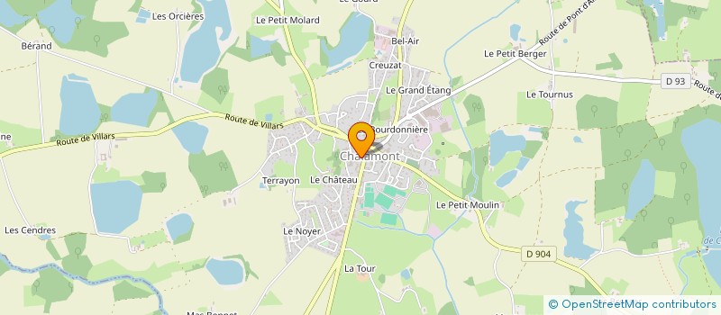 localisation de l'entreprise AMICALE DES DONNEURS DE SANG BENEVOLES DU CANTON DE CHALAMONT à CHALAMONT