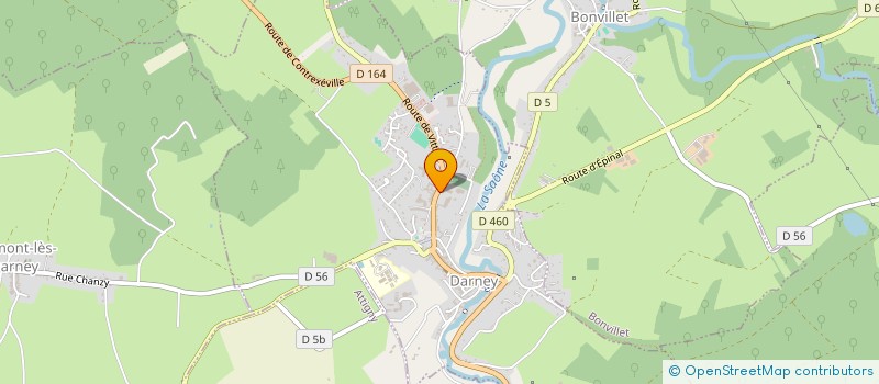 localisation de l'entreprise AMICALE DES DONNEURS DE SANG BENEVOLES DU CANTON DE DARNEY  DARNEY