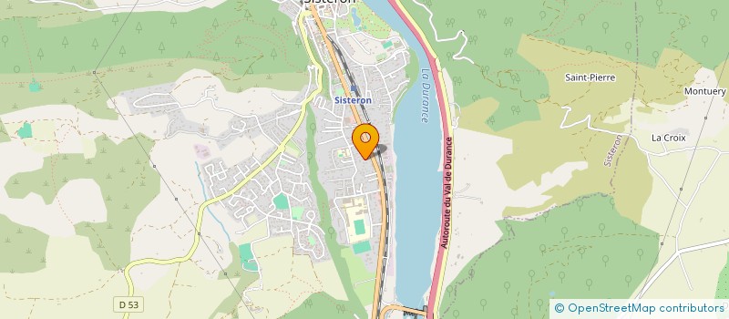 localisation de l'entreprise AMICALE DES DONNEURS DE SANG BENEVOLES DU CANTON DE SISTERON à SISTERON