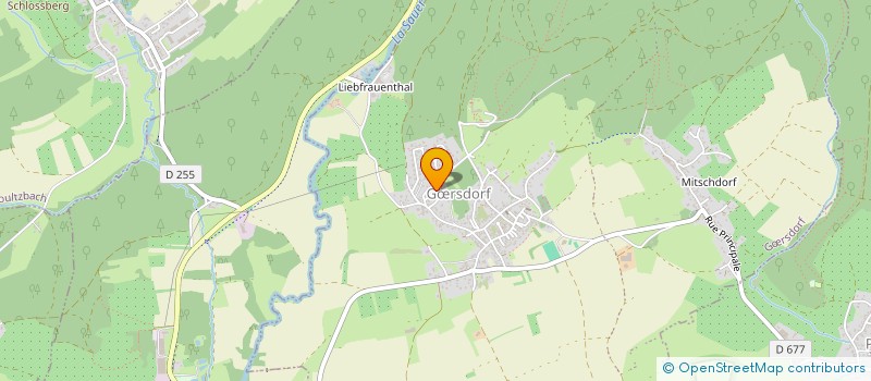 localisation de l'entreprise AMICALE DES DONNEURS DE SANG BENEVOLES DU CANTON DE WOERTH  WRTH