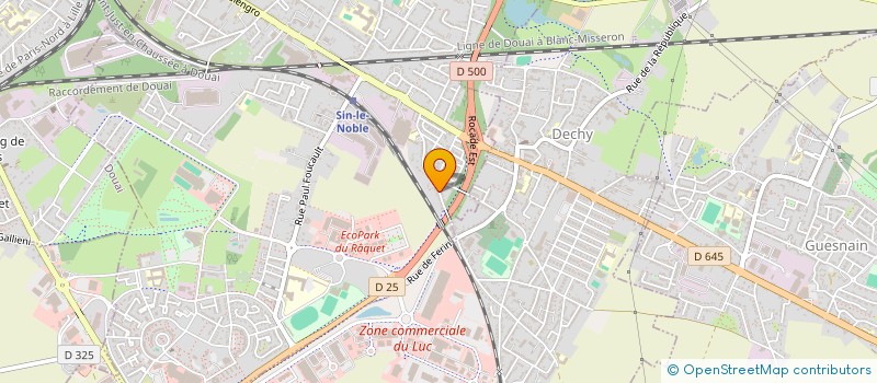 localisation de l'entreprise AMICALE DES DONNEURS DE SANG BENEVOLES DU DOUAISIS, SECTION DE DECHY-GUESNAIN  SIN-LE-NOBLE